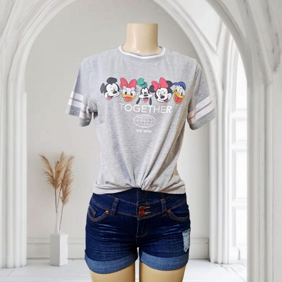 Disney Gray Women's Medium T-Shirt - Picture 1 of 4
